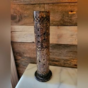 Incense burner carved soapstone marble